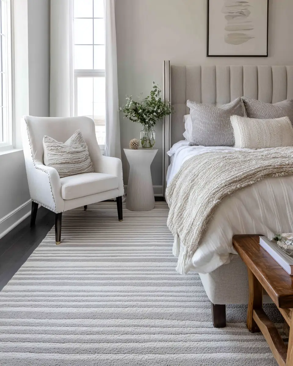 Gray Coastal Bedroom Decor Ideas