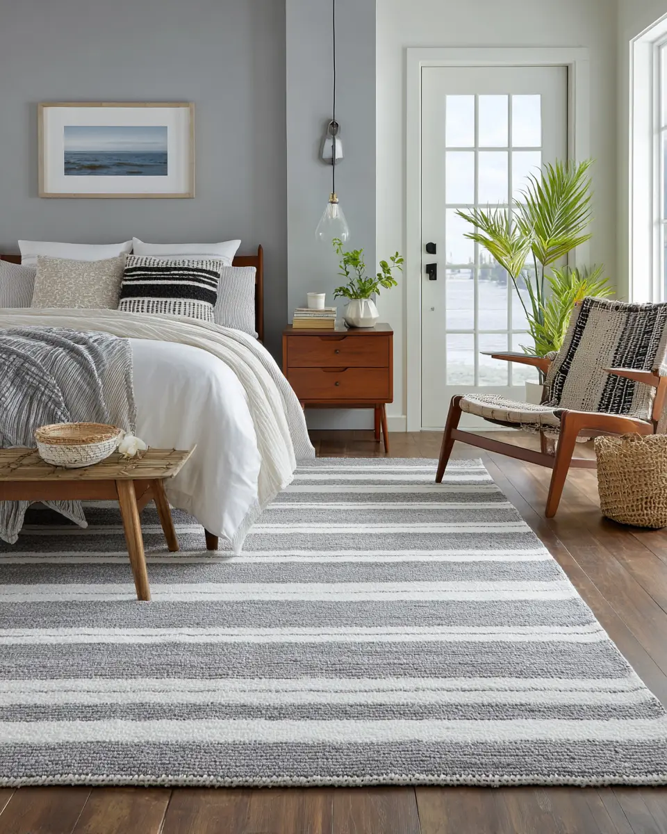 Gray Coastal Bedroom Decor Ideas