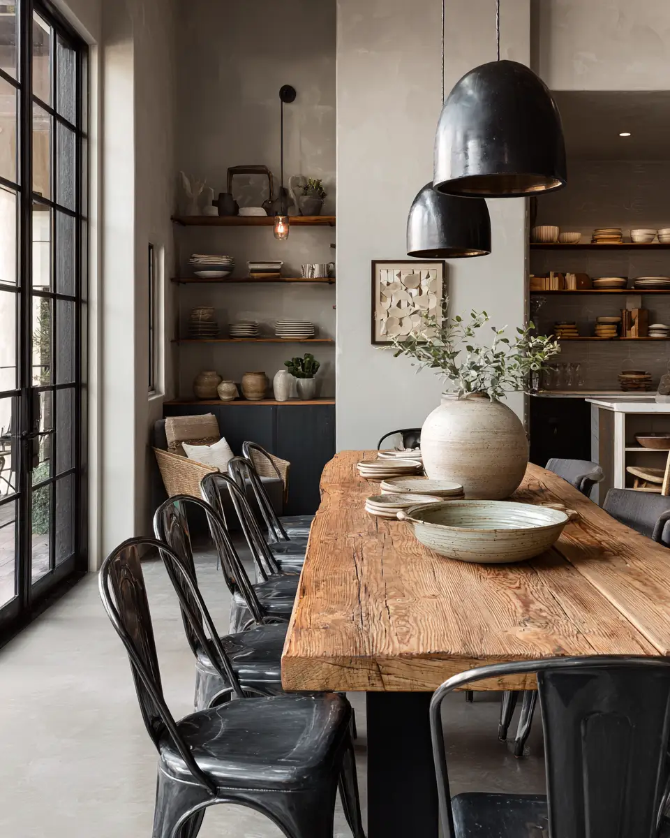 Gray Eclectic Dining Room Decor Ideas