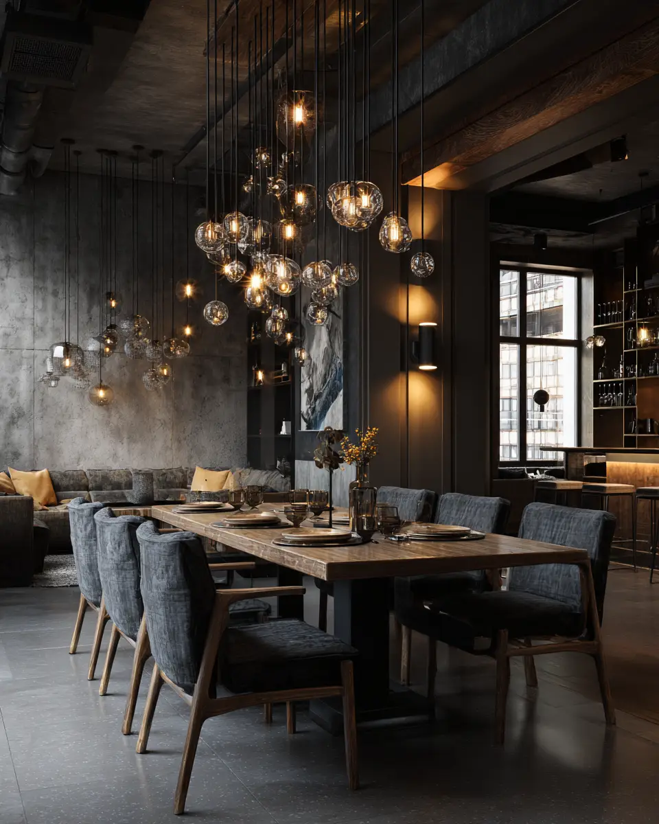 Gray Eclectic Dining Room Decor Ideas