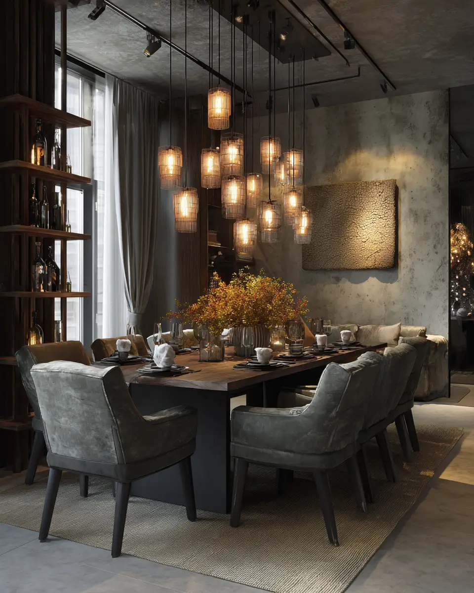 Gray Eclectic Dining Room Decor Ideas