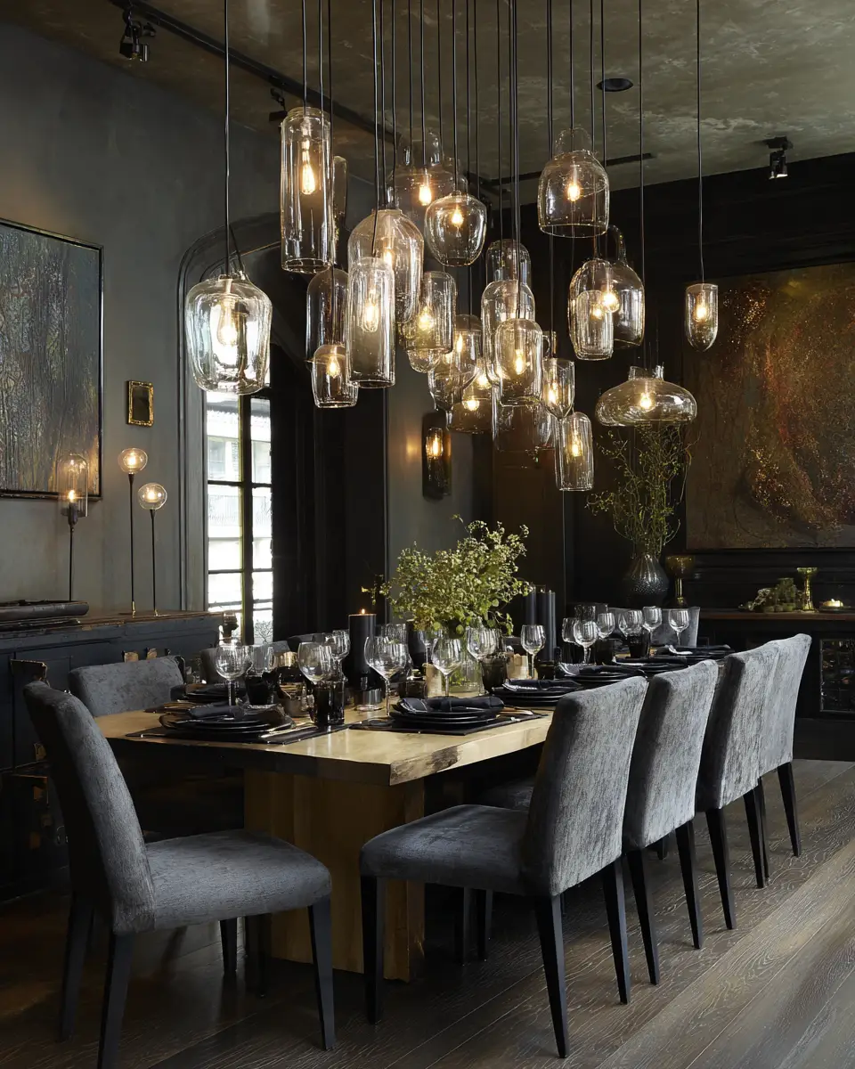 Gray Eclectic Dining Room Decor Ideas