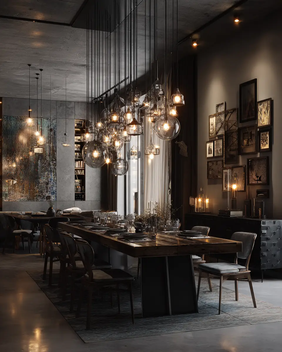 Gray Eclectic Dining Room Decor Ideas