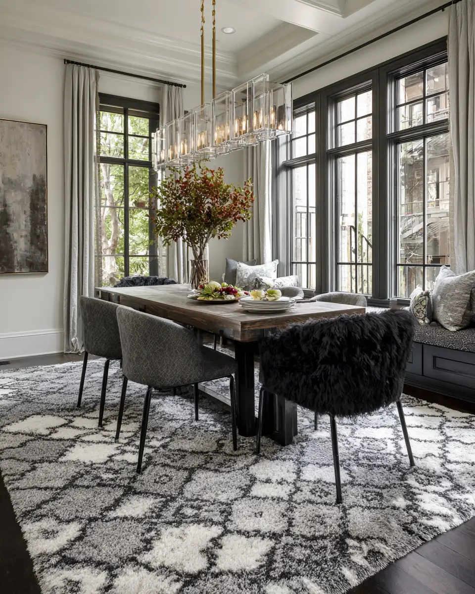 Gray Eclectic Dining Room Decor Ideas