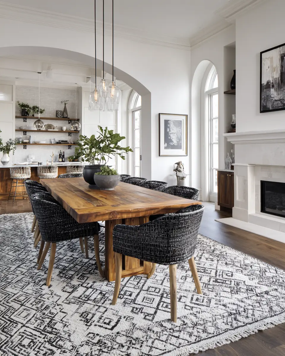 Gray Eclectic Dining Room Decor Ideas