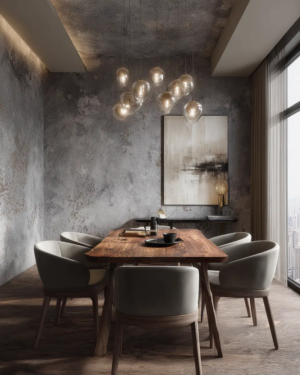 Gray Eclectic Dining Room Decor Ideas