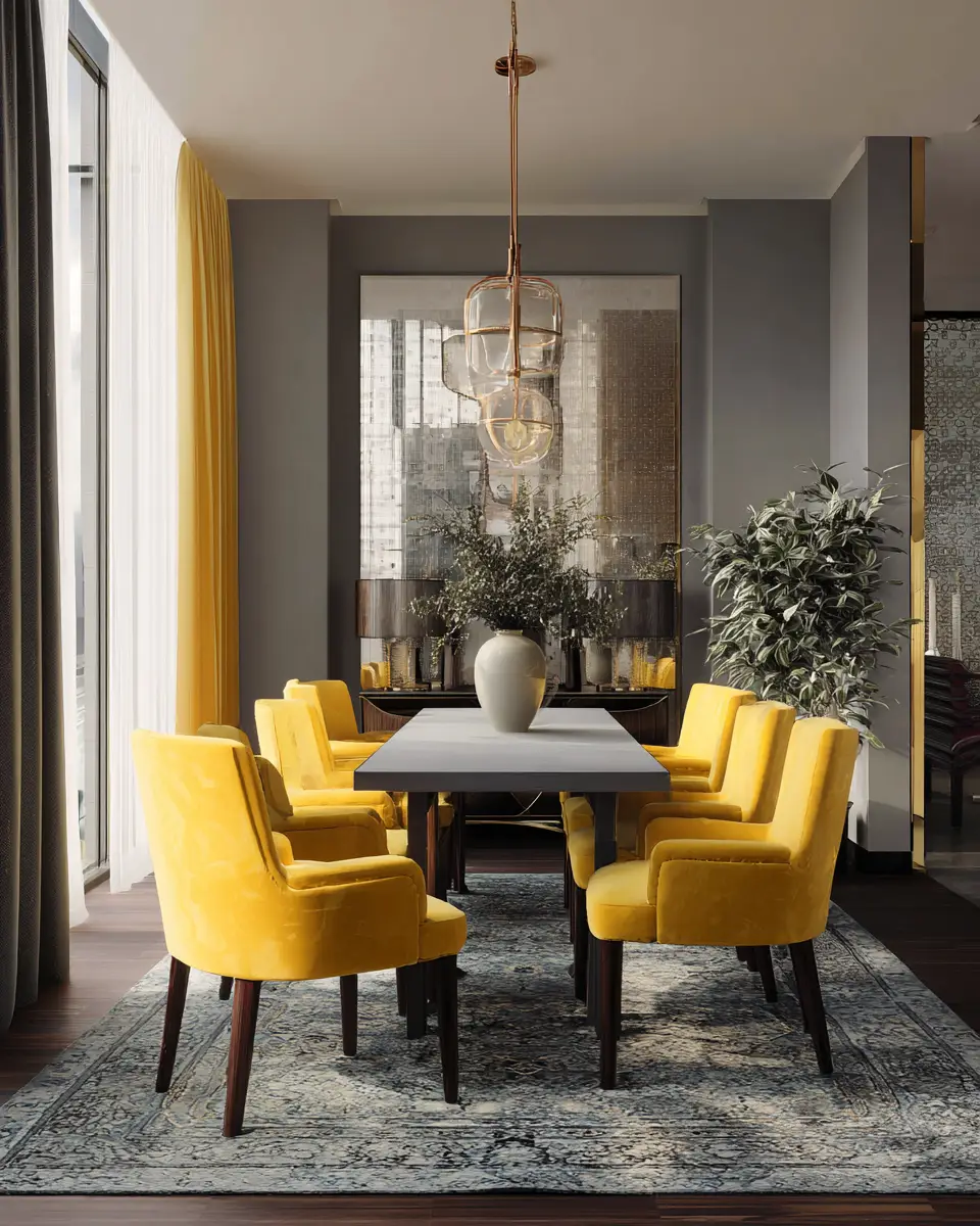 Gray Eclectic Dining Room Decor Ideas