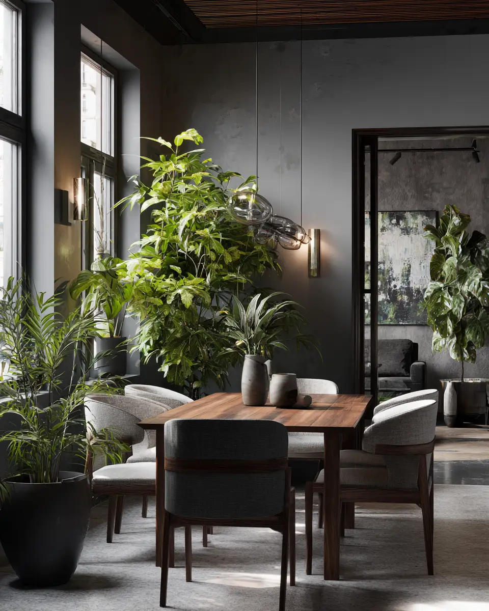 Gray Eclectic Dining Room Decor Ideas