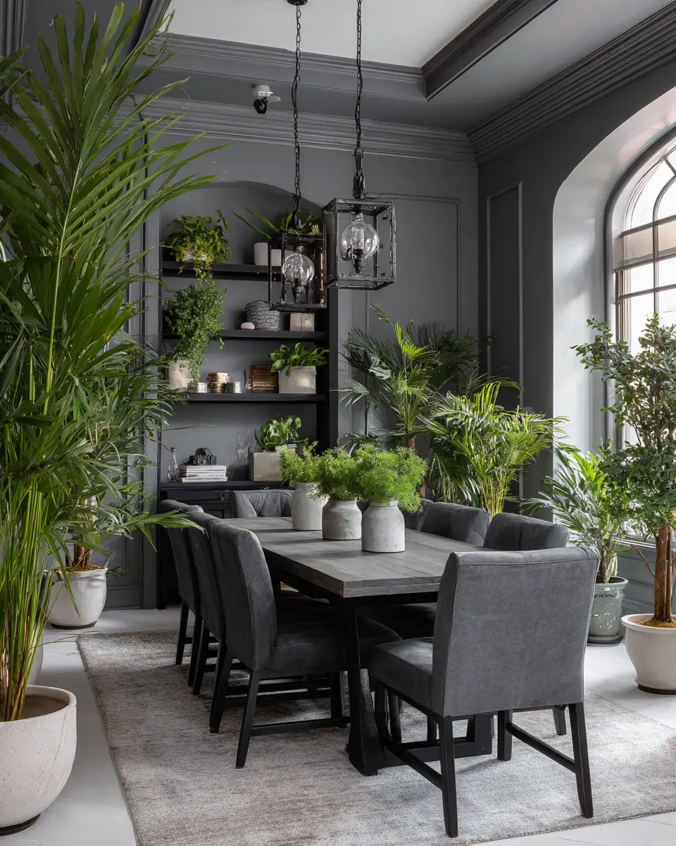 Gray Eclectic Dining Room Decor Ideas