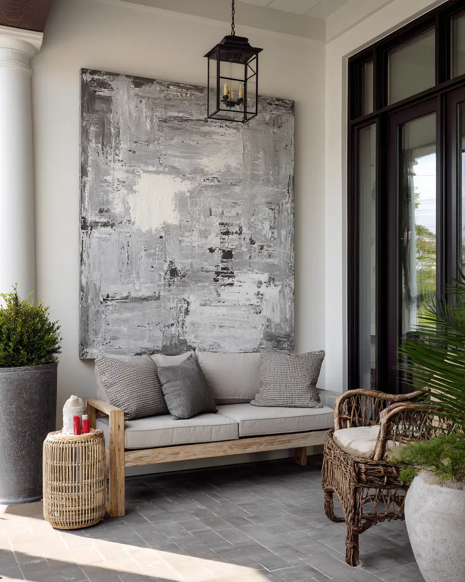 Gray Industrial Porch Decor Ideas