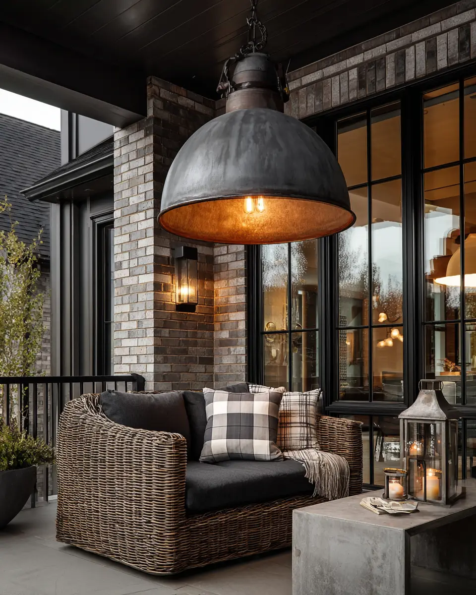Gray Industrial Porch Decor Ideas