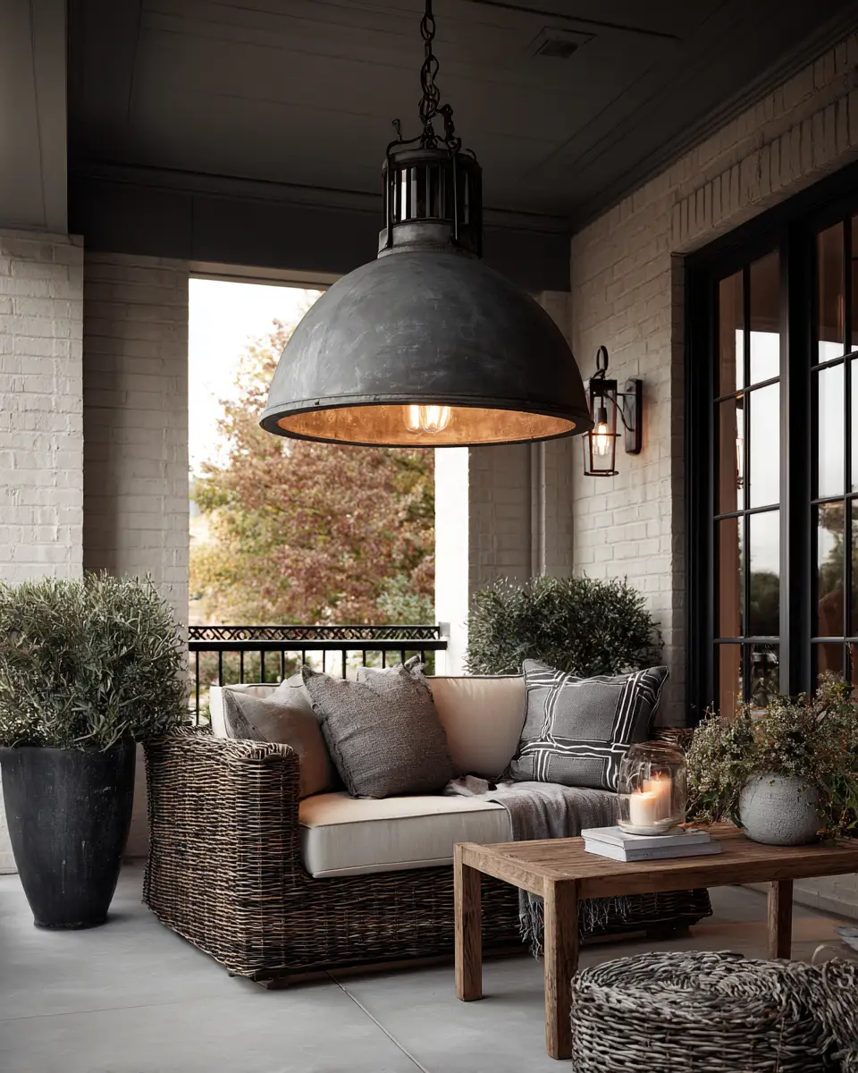 Gray Industrial Porch Decor Ideas