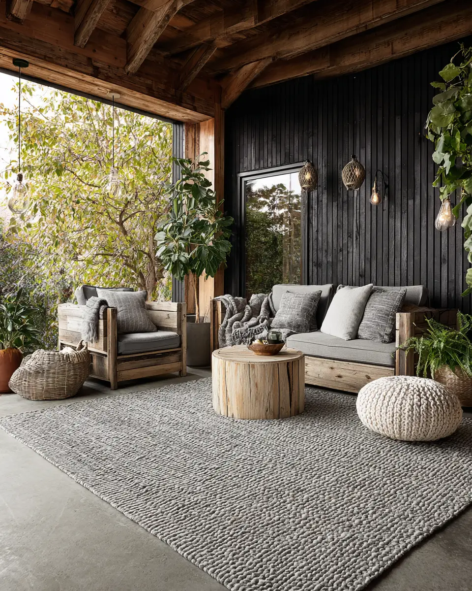 Gray Industrial Porch Decor Ideas