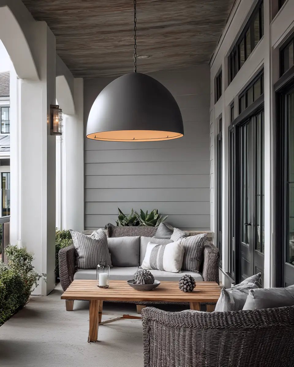 Gray Industrial Porch Decor Ideas