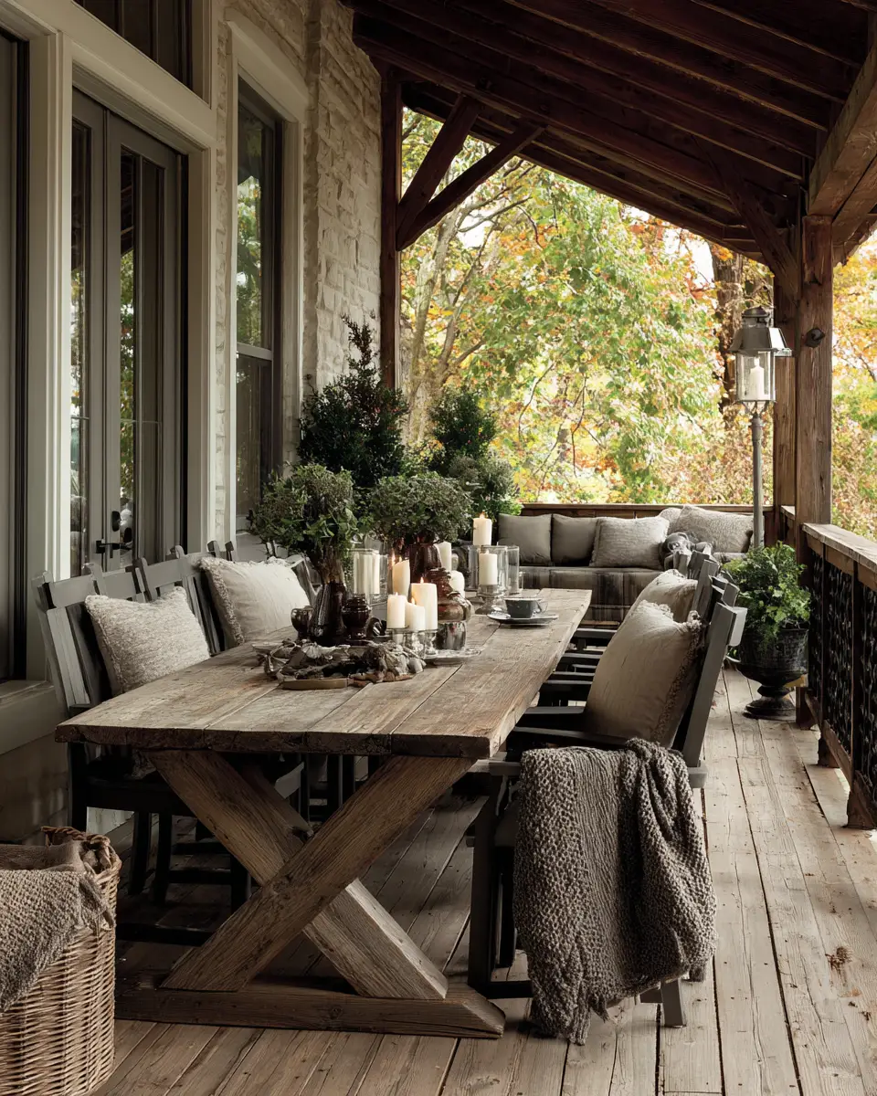 Gray Industrial Porch Decor Ideas