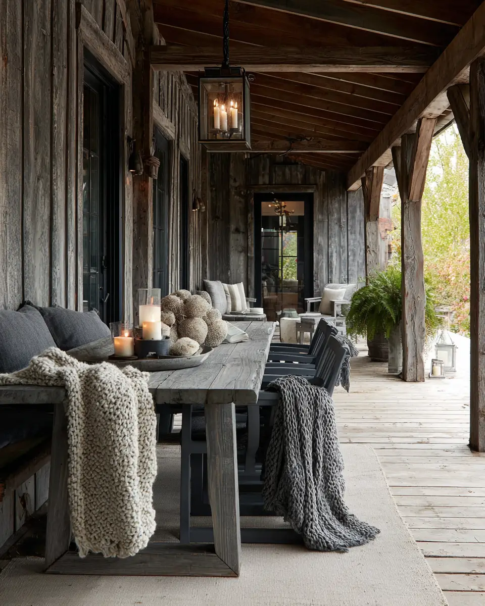 Gray Industrial Porch Decor Ideas