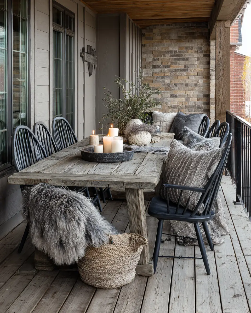 Gray Industrial Porch Decor Ideas