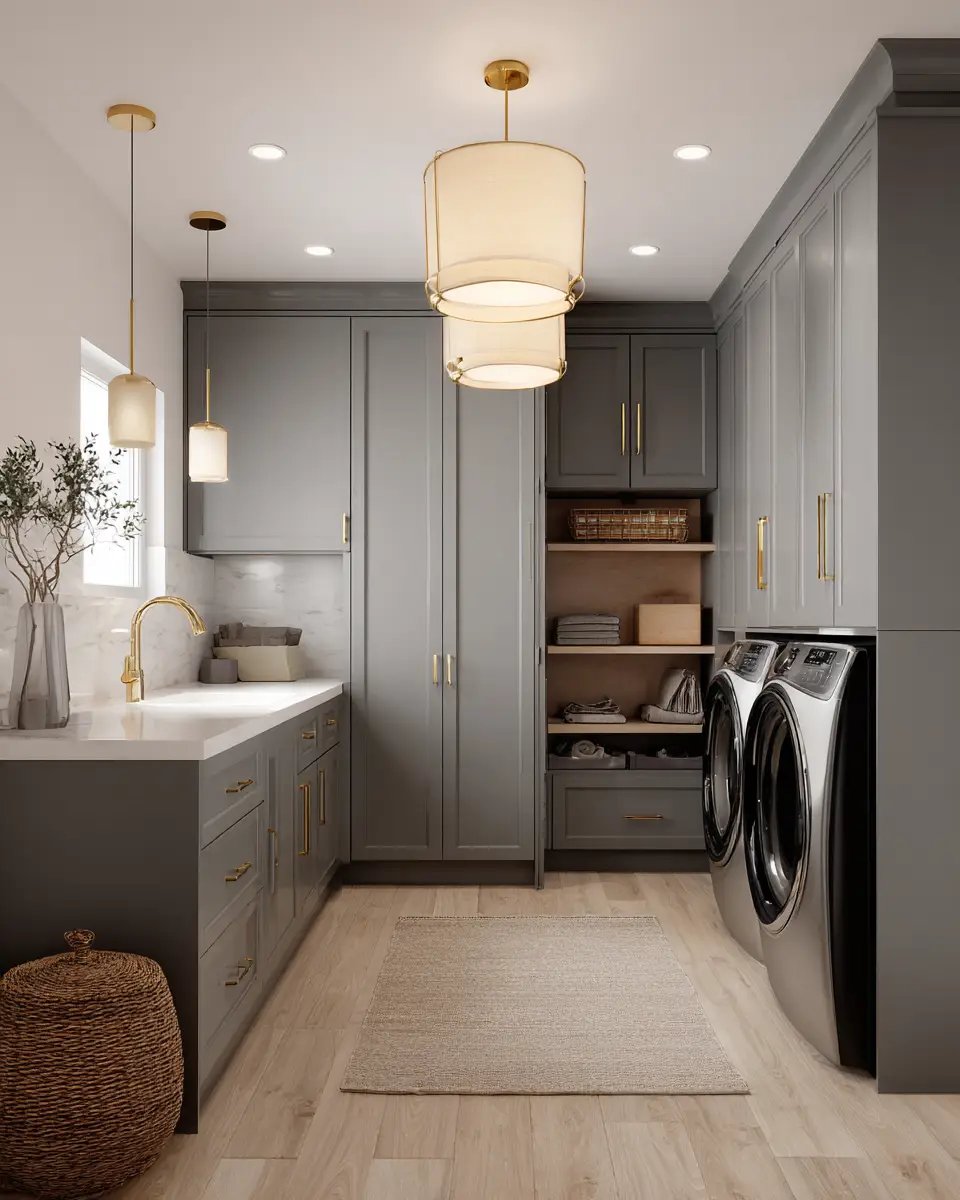Gray Laundry Room Decor Ideas