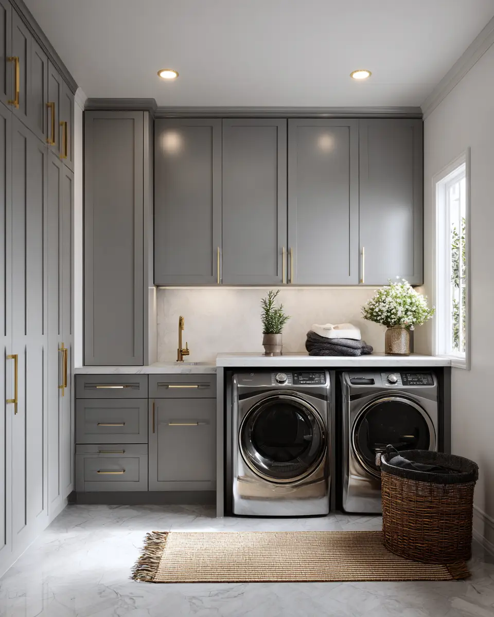 Gray Laundry Room Decor Ideas