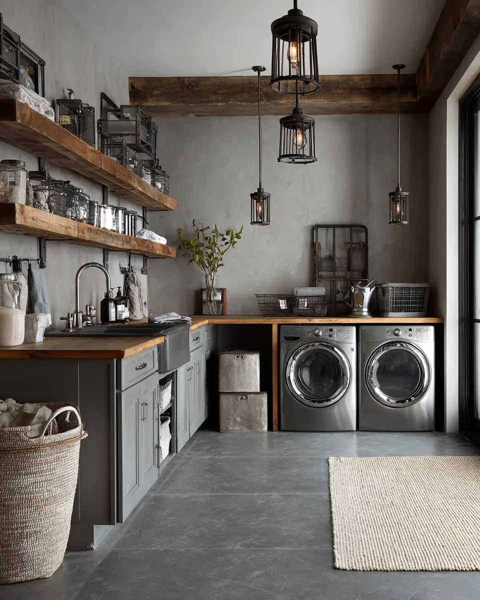 Gray Laundry Room Decor Ideas