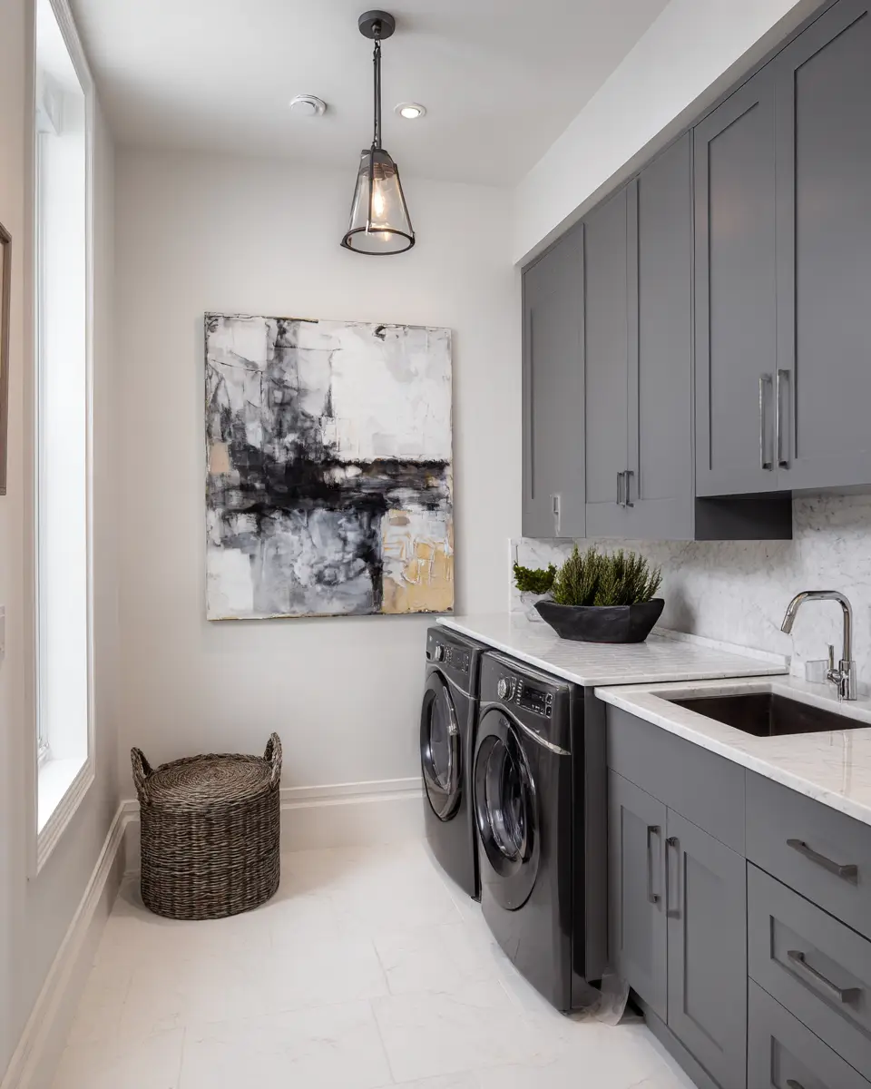 Gray Laundry Room Decor Ideas