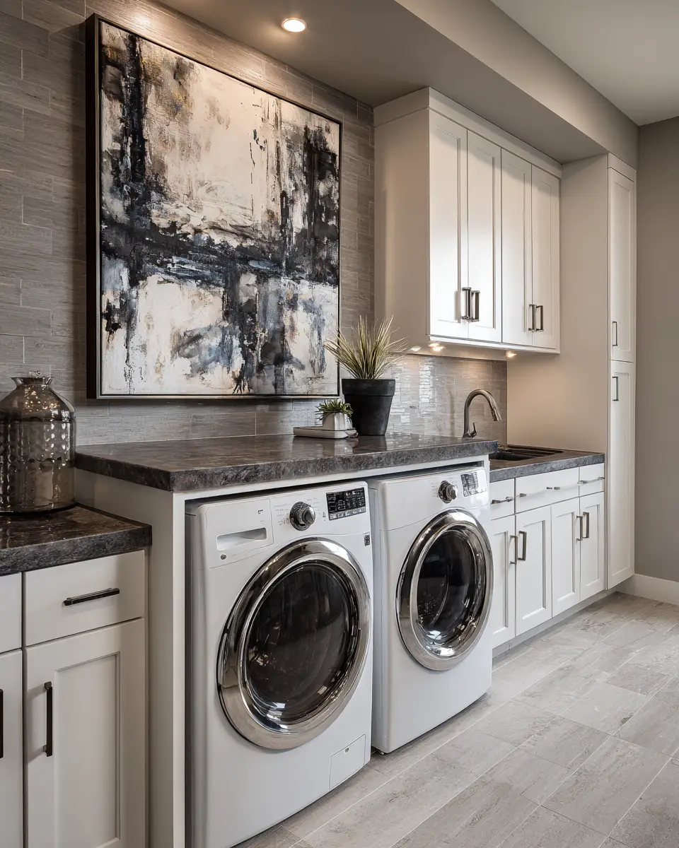 Gray Laundry Room Decor Ideas