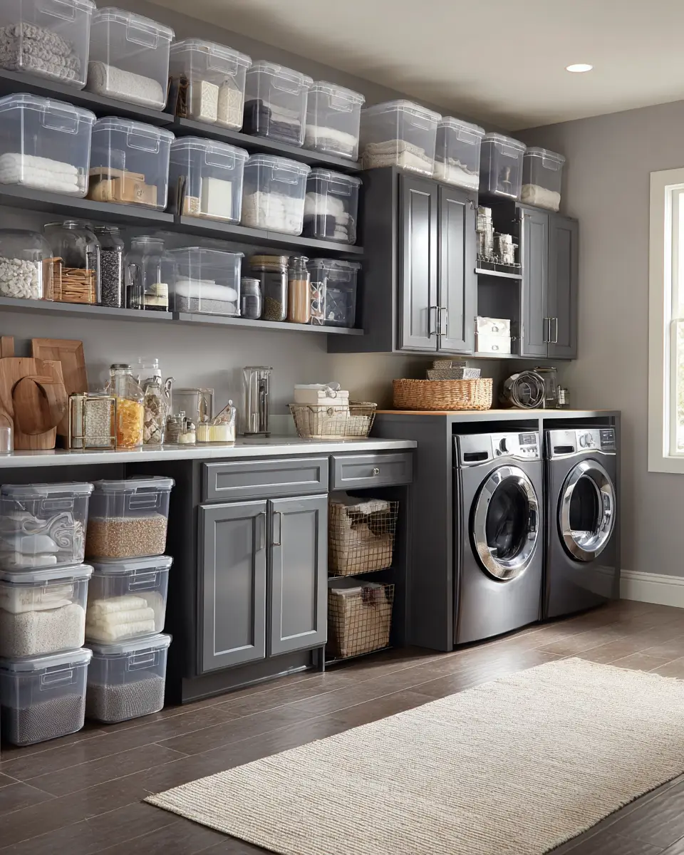 Gray Laundry Room Decor Ideas