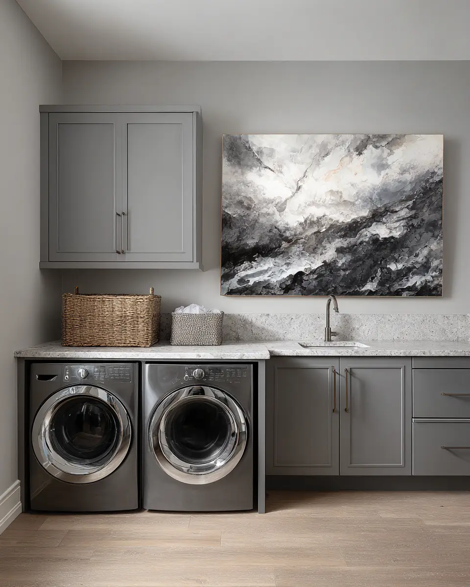 Gray Laundry Room Decor Ideas