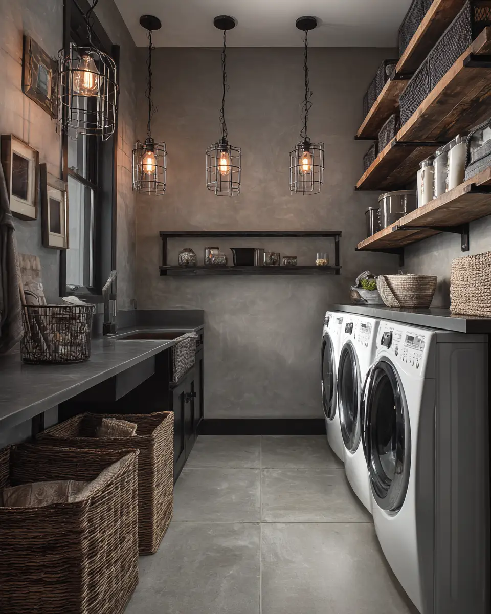 Gray Laundry Room Decor Ideas