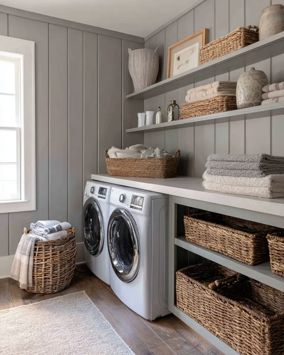 Gray Laundry Room Decor Ideas