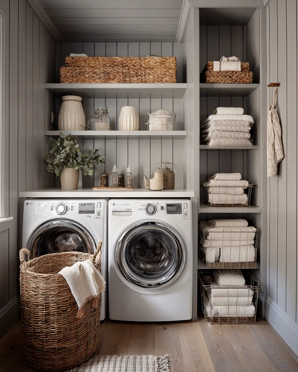 Gray Laundry Room Decor Ideas
