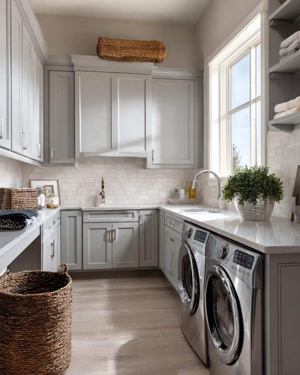 Gray Laundry Room Decor Ideas