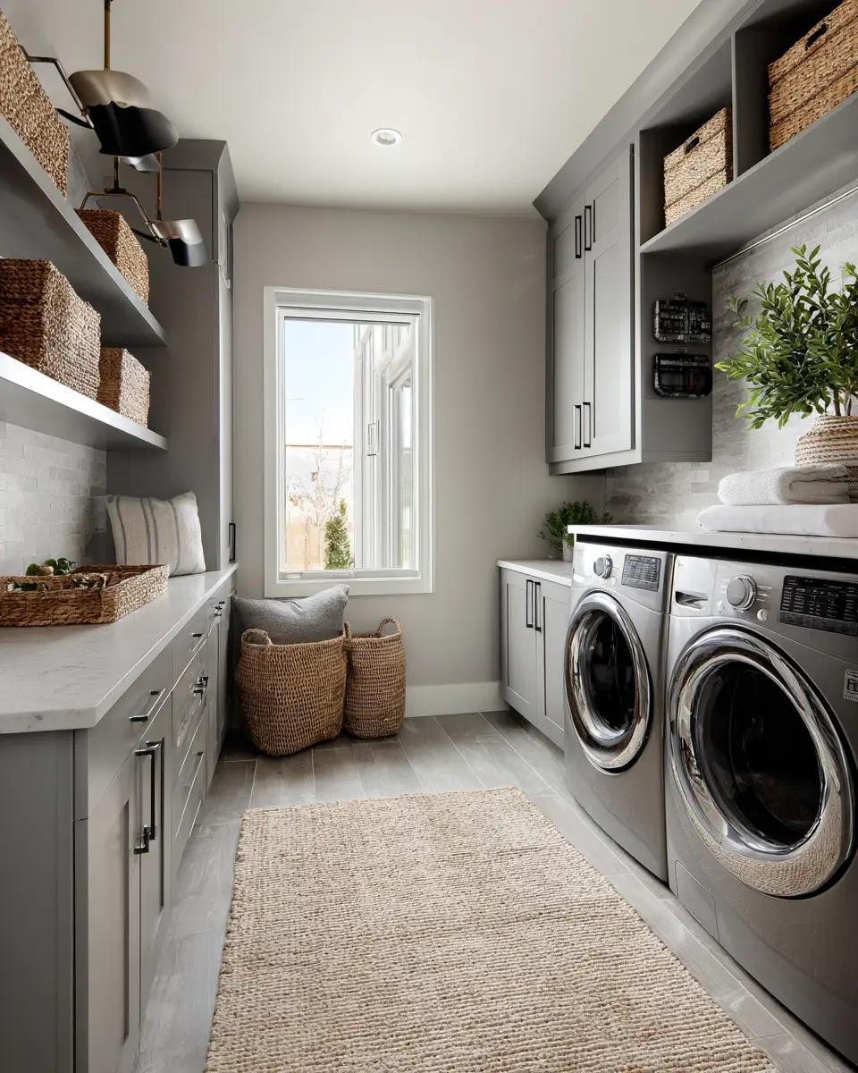 Gray Laundry Room Decor Ideas
