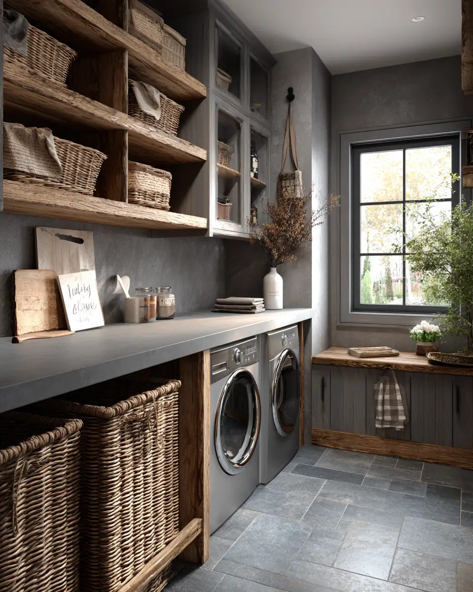 Gray Laundry Room Decor Ideas