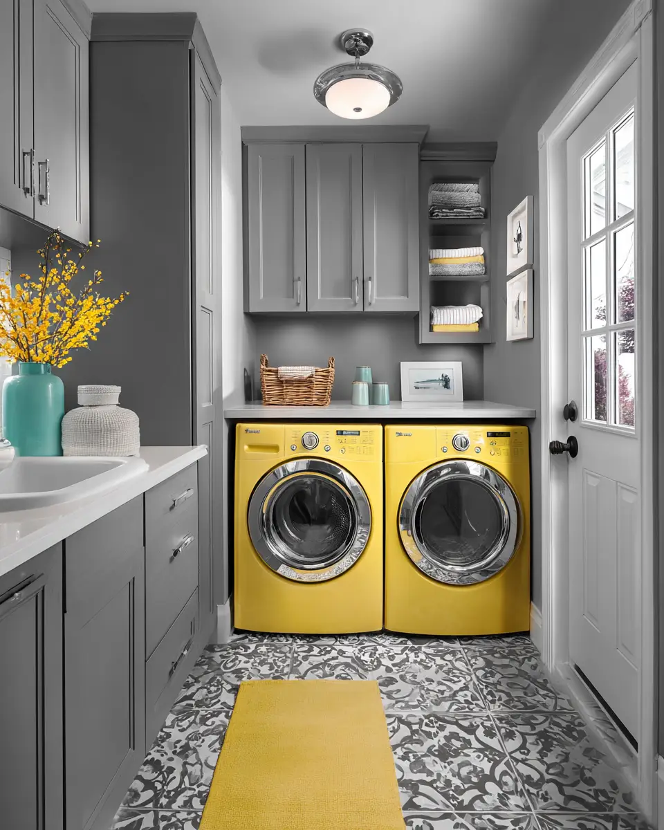 Gray Laundry Room Decor Ideas