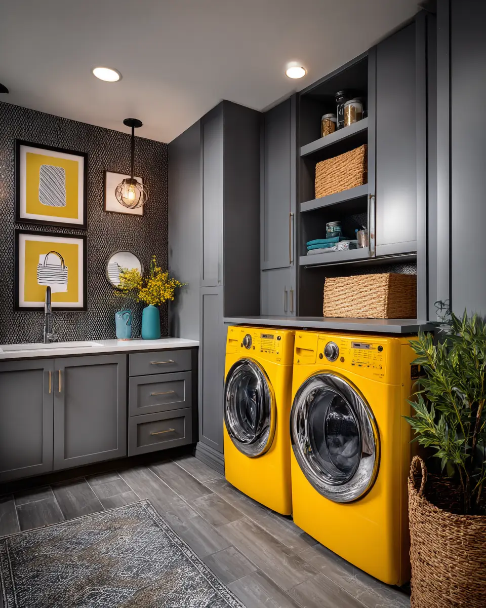 Gray Laundry Room Decor Ideas