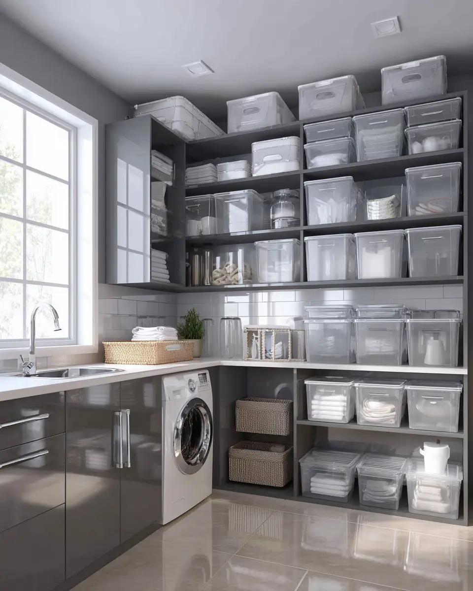 Gray Laundry Room Decor Ideas