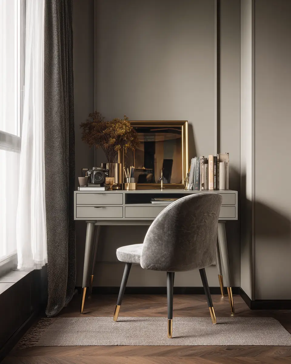 Gray Mid-Century Modern Bedroom Decor Ideas