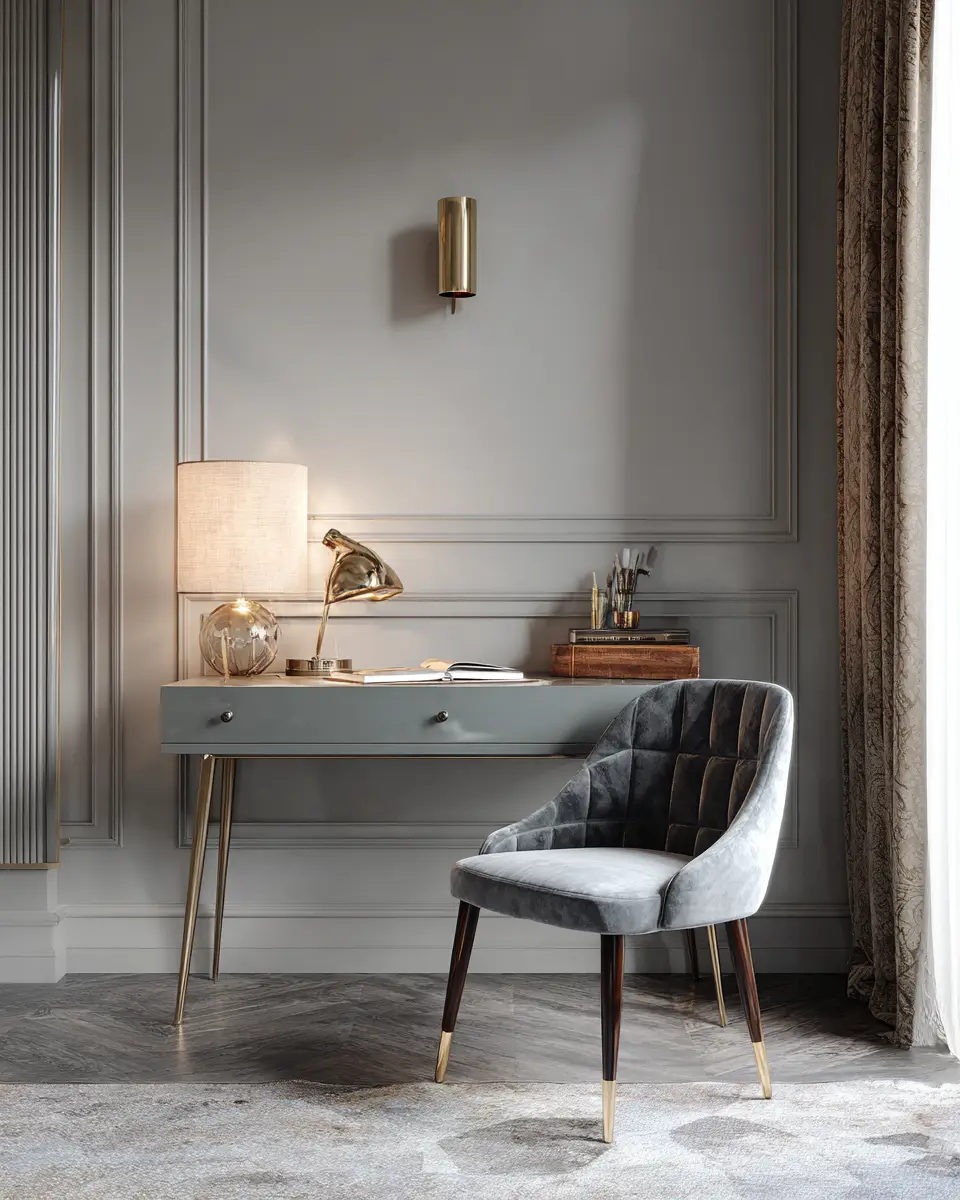 Gray Mid-Century Modern Bedroom Decor Ideas