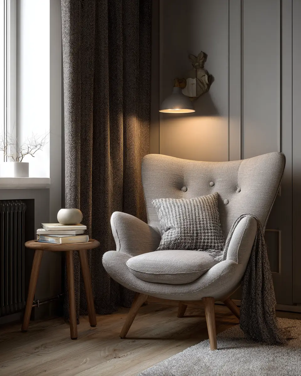 Gray Mid-Century Modern Bedroom Decor Ideas