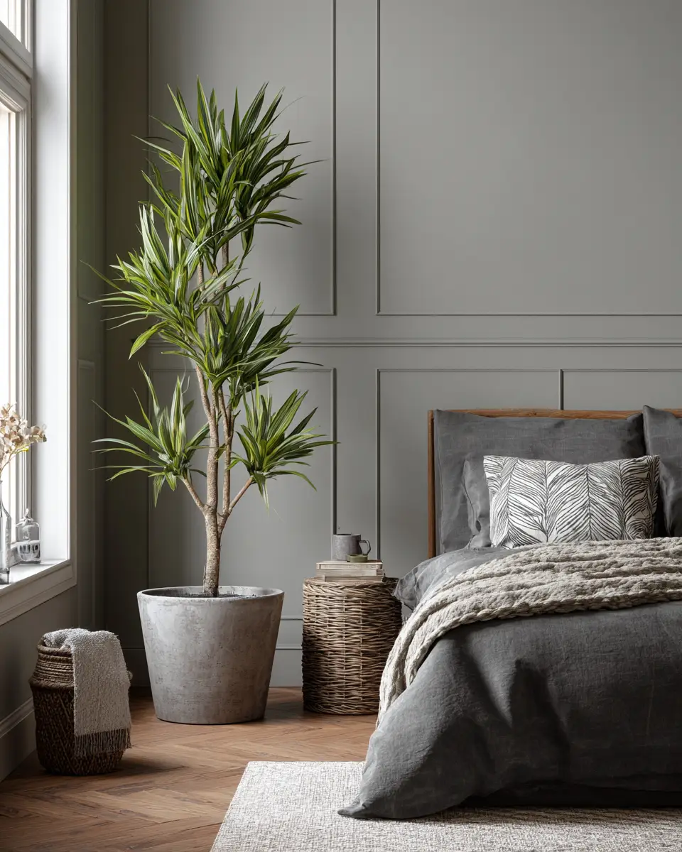 Gray Mid-Century Modern Bedroom Decor Ideas