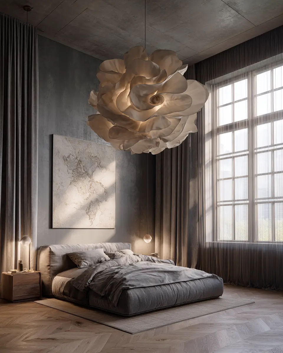 Gray Mid-Century Modern Bedroom Decor Ideas