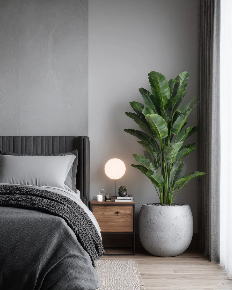 Gray Mid-Century Modern Bedroom Decor Ideas