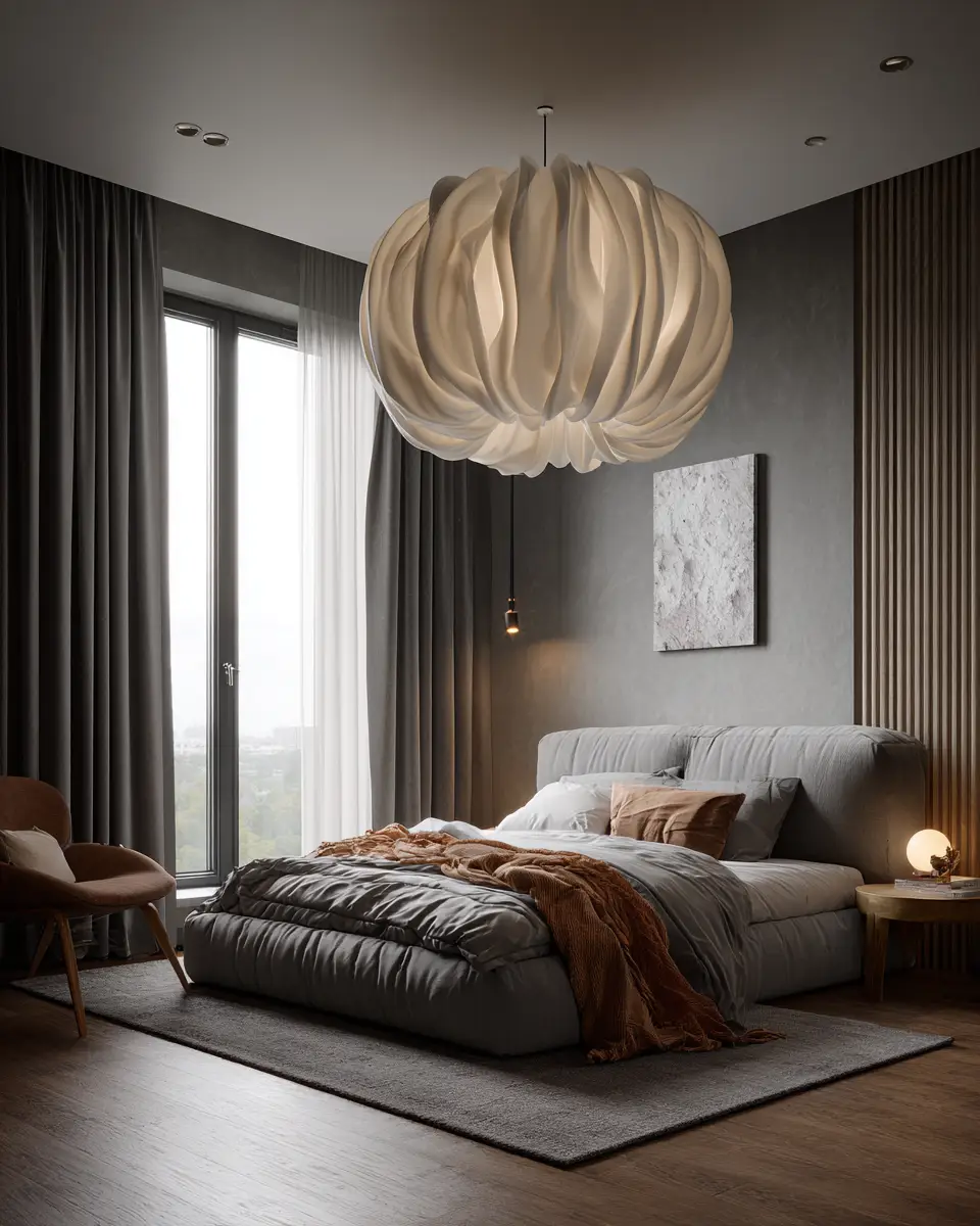 Gray Mid-Century Modern Bedroom Decor Ideas