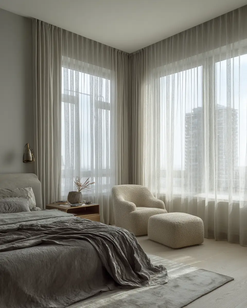 Gray Mid-Century Modern Bedroom Decor Ideas