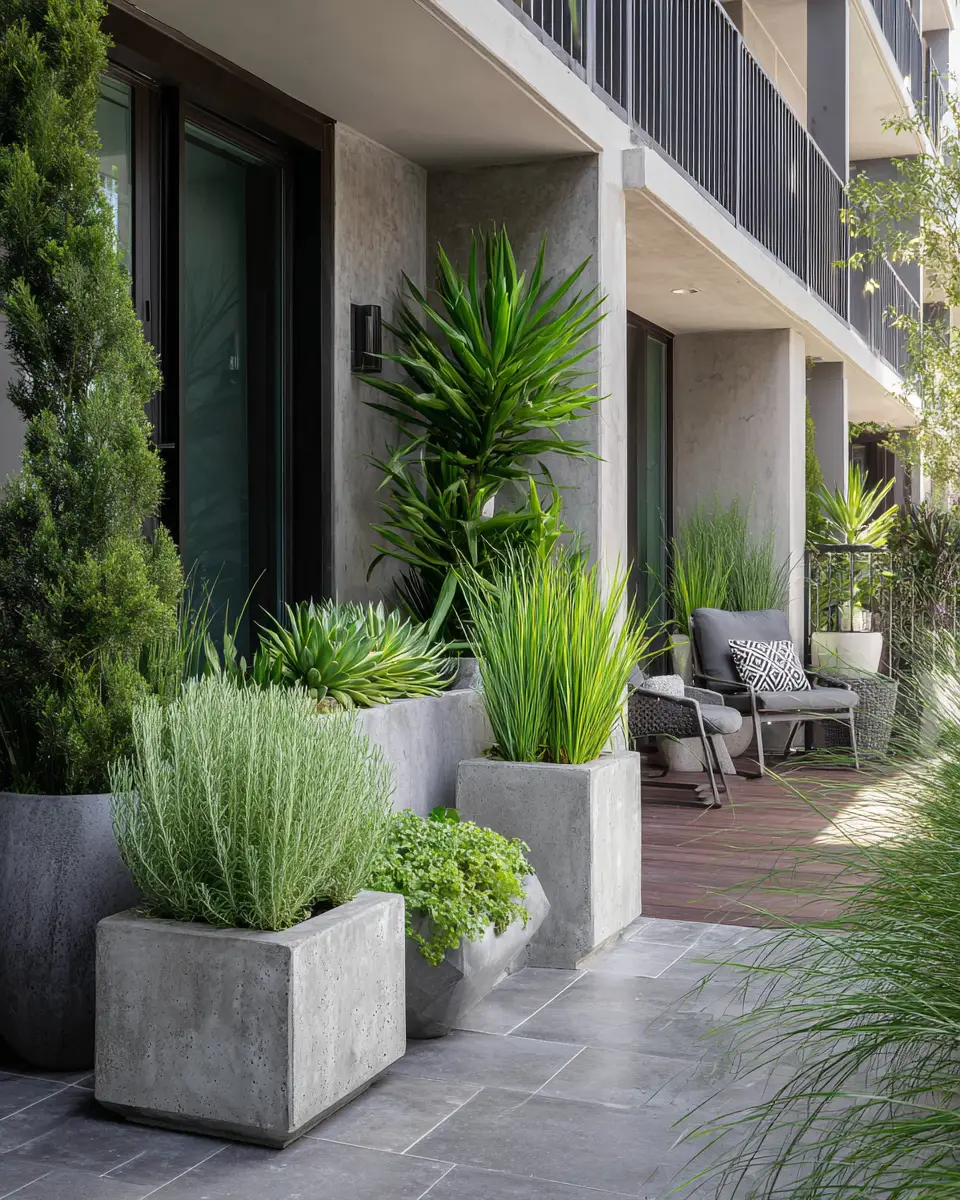Gray Mid-Century Modern Patio Decor Ideas - Featured