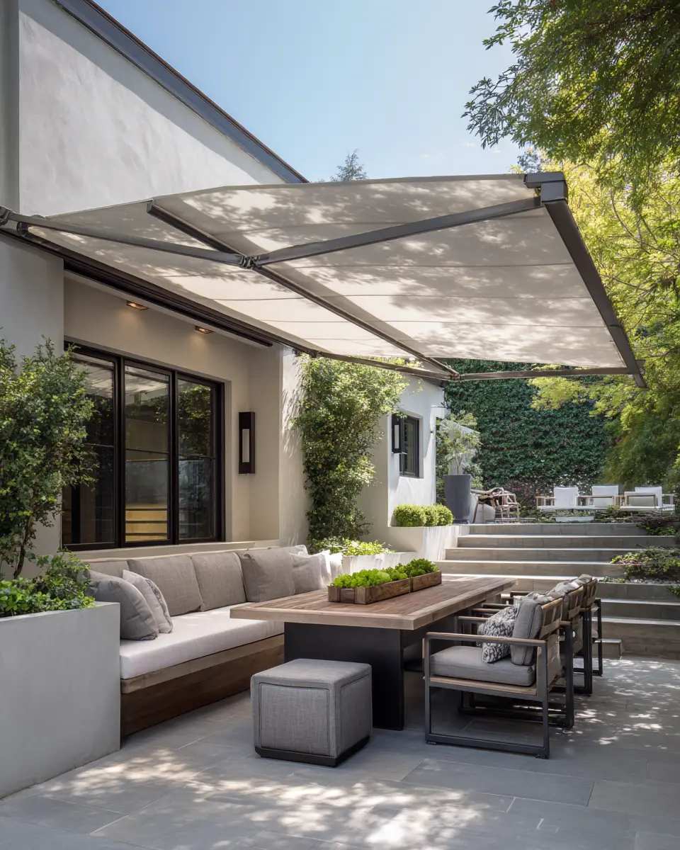 Gray Mid-Century Modern Patio Decor Ideas