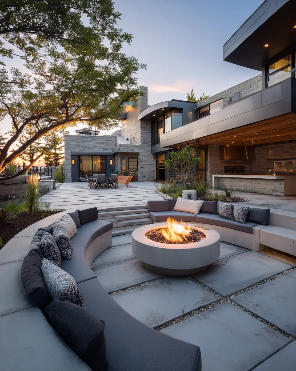 Gray Mid-Century Modern Patio Decor Ideas