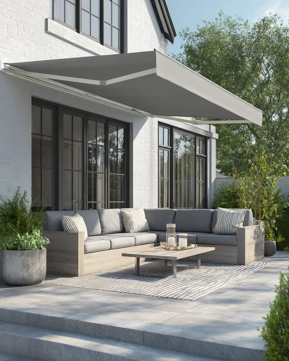 Gray Mid-Century Modern Patio Decor Ideas