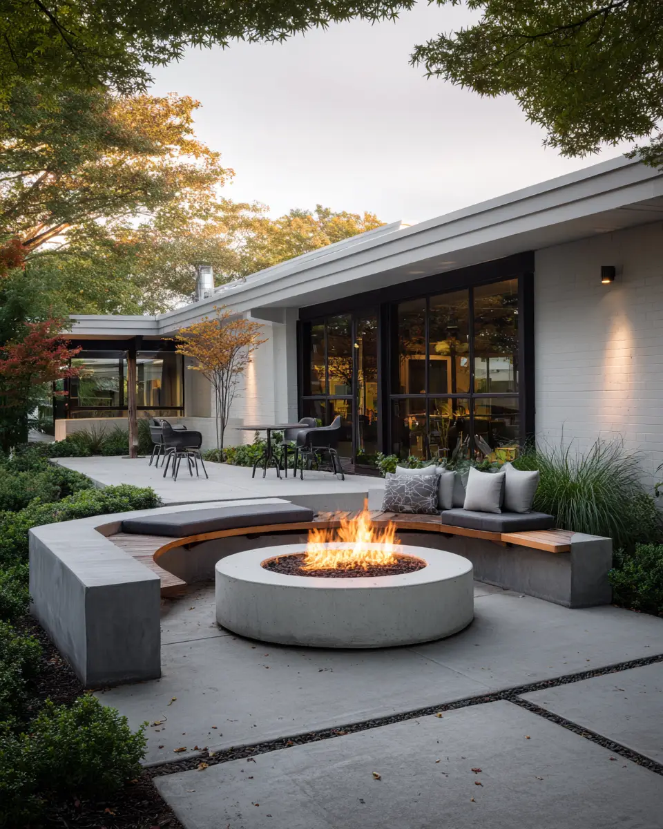 Gray Mid-Century Modern Patio Decor Ideas